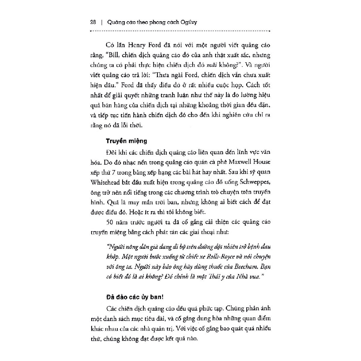 Quảng Cáo Theo Phong Cách Ogilvy
