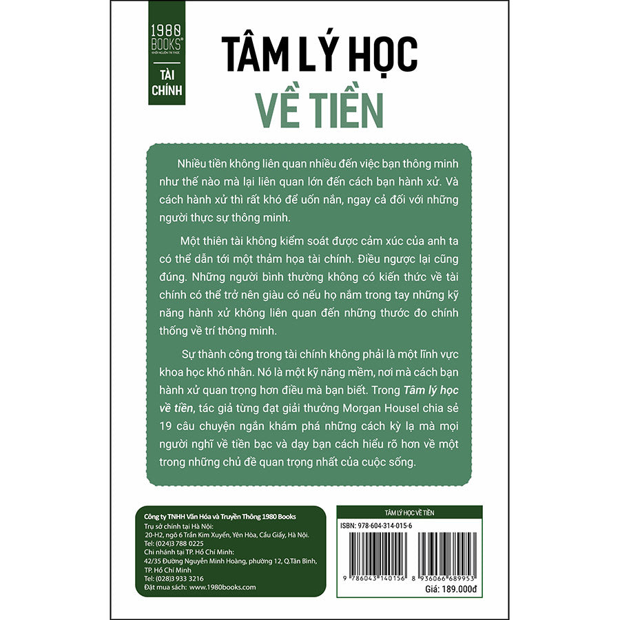 Sách Tâm Lý Học Về Tiền