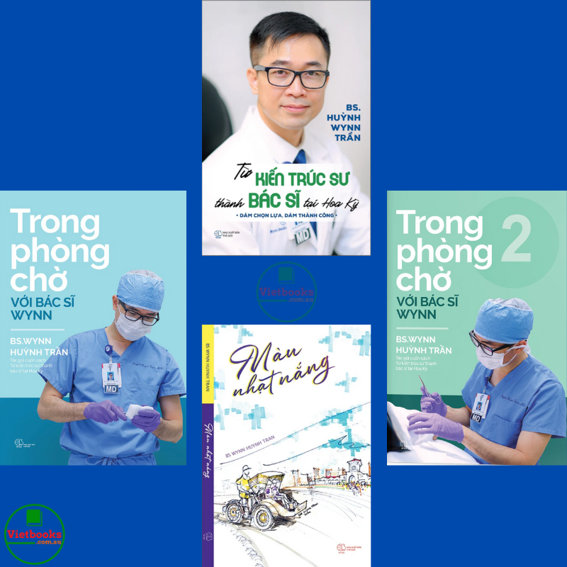 Trọn bộ 4 cuốn: Trong phòng chờ với BS Wynn (tập 1+2) + Màu nhạt nắng + Từ Kiến trúc sư thành Bác sĩ tại Hoa Kỳ