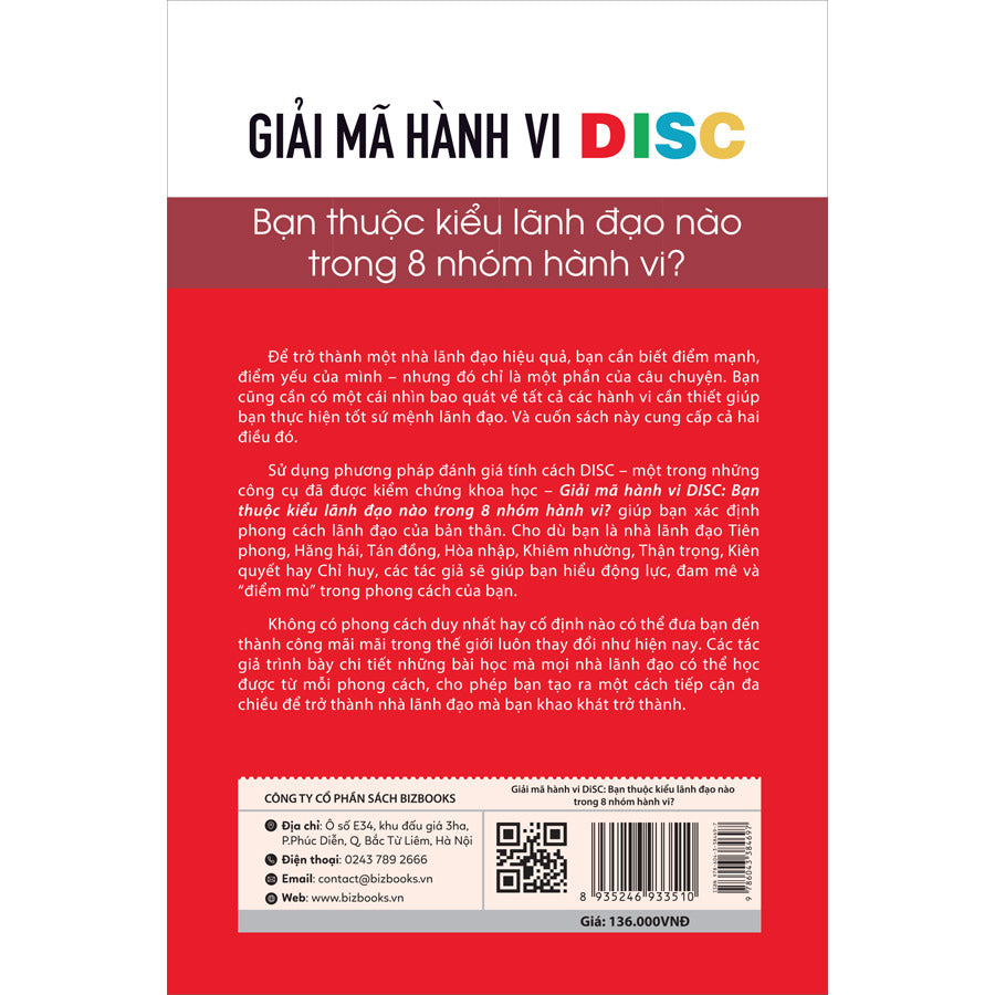 Sách Giải Mã Hành Vi Disc tại Úc