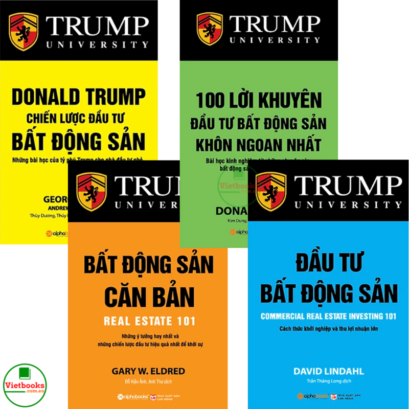 Đầu Tư Bất Động Sản: Combo 4 Cuốn Trump (Trọn Bộ 4 Tập - Trump University)